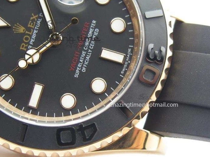 Strap Bezel Extra Strap) 116655 Black Rubber Edition (Free A2836 On 1:1 Noob Ceramic Best Black Yacht-Master 0323